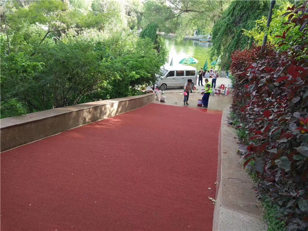 鄂州彩色路面施工